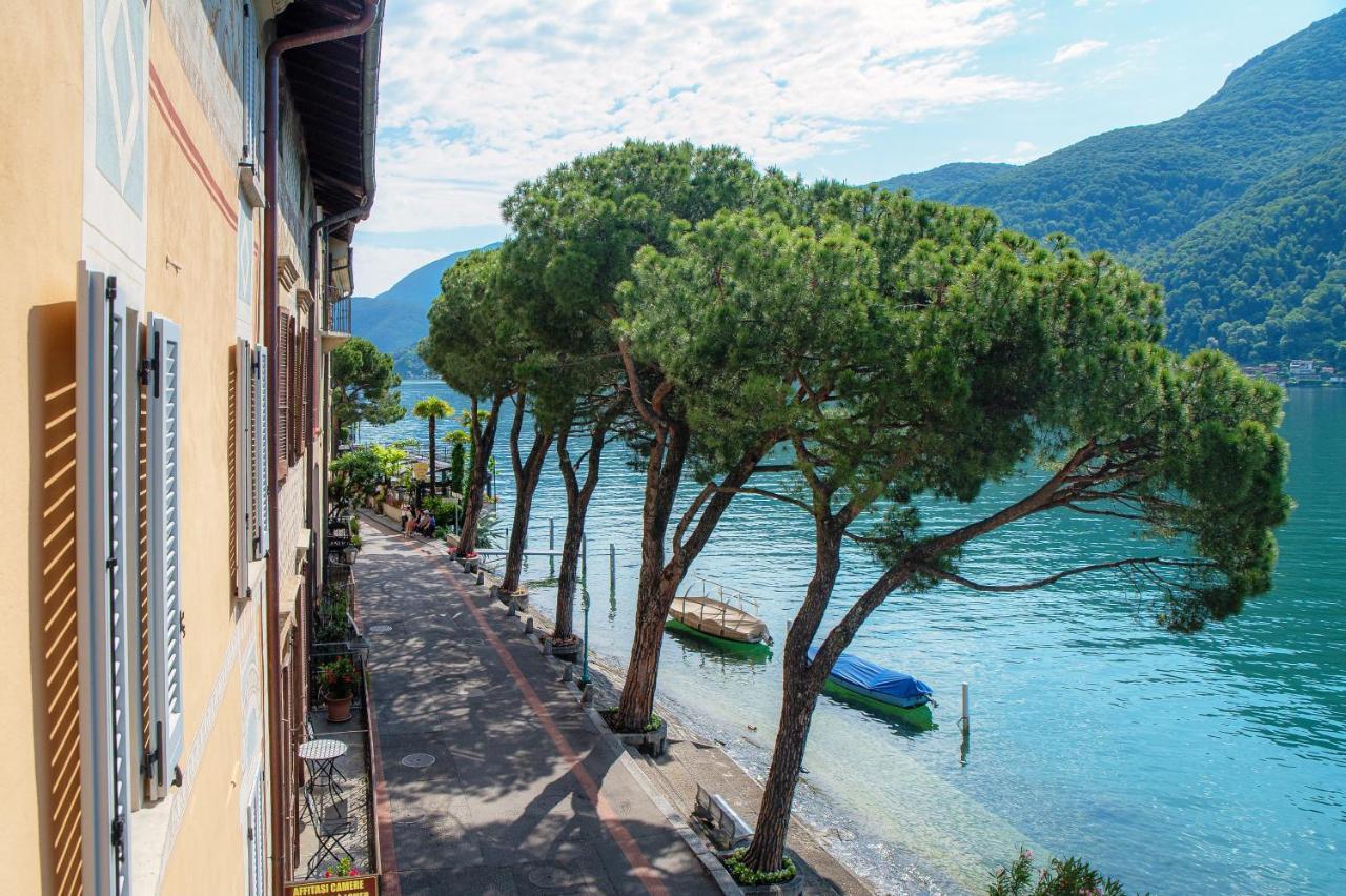 Il Balcone Sul Lago By Quokka 360 - Historic Lakeside Flat In Morcote Exterior photo